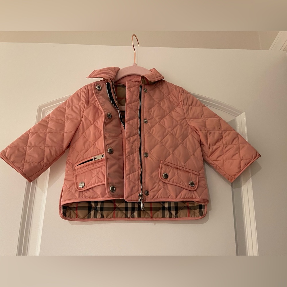 Baby girl Burberry quilted jacket